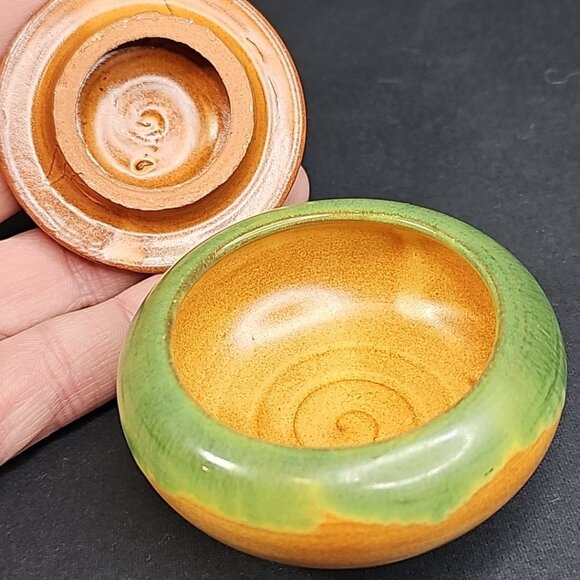 Ceramic Trinket Box With Lid For Jewlery, Coins, Rings, Etc Floral Decor Japan - Picture 3 of 11